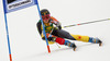 Marie-Michele Gagnon of Canada skiing in first run of women giant slalom race of FIS Alpine skiing World Cup in Ofterschwang, Germany. Women giant slalom race of FIS Alpine skiing World Cup in Ofterschwang, Germany, was held on Saturday, 9th of March 2013.
