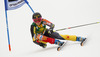 Marie-Michele Gagnon of Canada skiing in first run of women giant slalom race of FIS Alpine skiing World Cup in Ofterschwang, Germany. Women giant slalom race of FIS Alpine skiing World Cup in Ofterschwang, Germany, was held on Saturday, 9th of March 2013.
