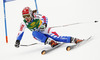 Anemone Marmottan of France skiing in first run of women giant slalom race of FIS Alpine skiing World Cup in Ofterschwang, Germany. Women giant slalom race of FIS Alpine skiing World Cup in Ofterschwang, Germany, was held on Saturday, 9th of March 2013.
