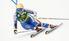 Maria Pietilae-Holmner of Sweden skiing in first run of women giant slalom race of FIS Alpine skiing World Cup in Ofterschwang, Germany. Women giant slalom race of FIS Alpine skiing World Cup in Ofterschwang, Germany, was held on Saturday, 9th of March 2013.
