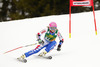 Anne-Sophie Barthet of France skiing in first run of women giant slalom race of FIS Alpine skiing World Cup in Ofterschwang, Germany. Women giant slalom race of FIS Alpine skiing World Cup in Ofterschwang, Germany, was held on Saturday, 9th of March 2013.
