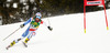 Jasmina Suter of Switzerland skiing in first run of women giant slalom race of FIS Alpine skiing World Cup in Ofterschwang, Germany. Women giant slalom race of FIS Alpine skiing World Cup in Ofterschwang, Germany, was held on Saturday, 9th of March 2013.

