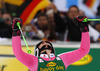 Third placed Viktoria Rebensburg of Germany reacts in finish of second run of women giant slalom race of FIS Alpine skiing World Cup in Ofterschwang, Germany. Women giant slalom race of FIS Alpine skiing World Cup in Ofterschwang, Germany, was held on Saturday, 9th of March 2013.
