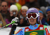 Second placed Tina Maze of Slovenia reacts in finish of second run of women giant slalom race of FIS Alpine skiing World Cup in Ofterschwang, Germany. Women giant slalom race of FIS Alpine skiing World Cup in Ofterschwang, Germany, was held on Saturday, 9th of March 2013.
