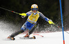 Frida Hansdotter of Sweden skiing in first run of women slalom race of FIS Alpine skiing World Cup in Ofterschwang, Germany. Women slalom race of FIS Alpine skiing World Cup in Ofterschwang, Germany, was held on Sunday, 10th of March 2013.
