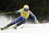 Therese Borssen of Sweden skiing in first run of women slalom race of FIS Alpine skiing World Cup in Ofterschwang, Germany. Women slalom race of FIS Alpine skiing World Cup in Ofterschwang, Germany, was held on Sunday, 10th of March 2013.
