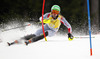 Erin Mielzynski of Canada skiing in first run of women slalom race of FIS Alpine skiing World Cup in Ofterschwang, Germany. Women slalom race of FIS Alpine skiing World Cup in Ofterschwang, Germany, was held on Sunday, 10th of March 2013.
