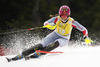 Marie-Michele Gagnon of Canada skiing in first run of women slalom race of FIS Alpine skiing World Cup in Ofterschwang, Germany. Women slalom race of FIS Alpine skiing World Cup in Ofterschwang, Germany, was held on Sunday, 10th of March 2013.

