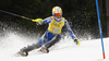 Charlotta Saefvenberg of Sweden skiing in first run of women slalom race of FIS Alpine skiing World Cup in Ofterschwang, Germany. Women slalom race of FIS Alpine skiing World Cup in Ofterschwang, Germany, was held on Sunday, 10th of March 2013.

