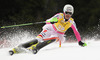Fanny Chmelar of Germany skiing in first run of women slalom race of FIS Alpine skiing World Cup in Ofterschwang, Germany. Women slalom race of FIS Alpine skiing World Cup in Ofterschwang, Germany, was held on Sunday, 10th of March 2013.
