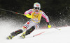 Andrea Filser of Germany skiing in first run of women slalom race of FIS Alpine skiing World Cup in Ofterschwang, Germany. Women slalom race of FIS Alpine skiing World Cup in Ofterschwang, Germany, was held on Sunday, 10th of March 2013.

