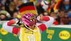 Fourth placed Marie-Michele Gagnon of Canada reacts in finish of second run of women slalom race of FIS Alpine skiing World Cup in Ofterschwang, Germany. Women slalom race of FIS Alpine skiing World Cup in Ofterschwang, Germany, was held on Sunday, 10th of March 2013.
