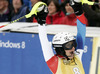 Wendy Holdener of Switzerland skiing in first run of women slalom race of FIS Alpine skiing World Cup in Ofterschwang, Germany. Women slalom race of FIS Alpine skiing World Cup in Ofterschwang, Germany, was held on Sunday, 10th of March 2013.
