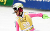 Fanny Chmelar of Germany skiing in first run of women slalom race of FIS Alpine skiing World Cup in Ofterschwang, Germany. Women slalom race of FIS Alpine skiing World Cup in Ofterschwang, Germany, was held on Sunday, 10th of March 2013.

