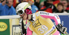 Fanny Chmelar of Germany skiing in first run of women slalom race of FIS Alpine skiing World Cup in Ofterschwang, Germany. Women slalom race of FIS Alpine skiing World Cup in Ofterschwang, Germany, was held on Sunday, 10th of March 2013.
