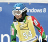 Merle Soppela of Finland skiing in first run of women slalom race of FIS Alpine skiing World Cup in Ofterschwang, Germany. Women slalom race of FIS Alpine skiing World Cup in Ofterschwang, Germany, was held on Sunday, 10th of March 2013.
