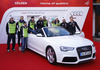 German team during Audi Media Talk event, which was held on Thursday, 24th of October 2013 in Soelden, Austria. Audi Media Talk is traditional media event before start of Audi FIS Alpine skiing World cup, which will start with women giant slalom race on Saturday, 26th of October, followed by men giant slalom race which will also be held on Rettenbach glacier above Soelden, Austria, on Sunday, 27th of October 2013.
