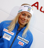 Frida Hansdotter of Sweden during Audi Media Talk event, which was held on Thursday, 24th of October 2013 in Soelden, Austria. Audi Media Talk is traditional media event before start of Audi FIS Alpine skiing World cup, which will start with women giant slalom race on Saturday, 26th of October, followed by men giant slalom race which will also be held on Rettenbach glacier above Soelden, Austria, on Sunday, 27th of October 2013.
