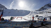 Finish area and race track on Rettenbach glacier on Friday, 25th of October 2013, day before start of Audi FIS Alpine skiing World cup, which will start with women giant slalom race on Saturday, 26th of October, followed by men giant slalom race which will also be held on Rettenbach glacier above Soelden, Austria, on Sunday, 27th of October 2013.
