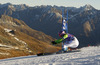 Maria Hoefl-Riesch of Germany skiing during first run of Audi FIS Alpine skiing World cup giant slalom race. Women giant slalom race of Audi FIS Alpine skiing World cup 2013-2014 was held on Saturday, 26th of October 2013 on Rettenbach glacier above Soelden, Austria.
