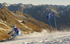 Frida Hansdotter of Sweden skiing during first run of Audi FIS Alpine skiing World cup giant slalom race. Women giant slalom race of Audi FIS Alpine skiing World cup 2013-2014 was held on Saturday, 26th of October 2013 on Rettenbach glacier above Soelden, Austria.
