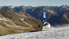 Veronique Hronek of Germany skiing during first run of Audi FIS Alpine skiing World cup giant slalom race. Women giant slalom race of Audi FIS Alpine skiing World cup 2013-2014 was held on Saturday, 26th of October 2013 on Rettenbach glacier above Soelden, Austria.
