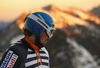 Andreas Romar of Finland testing skis before start of Audi FIS Alpine skiing World cup giant slalom race. Women giant slalom race of Audi FIS Alpine skiing World cup 2013-2014 was held on Saturday, 26th of October 2013 on Rettenbach glacier above Soelden, Austria.
