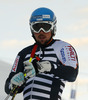 Andreas Romar of Finland testing skis before start of Audi FIS Alpine skiing World cup giant slalom race. Women giant slalom race of Audi FIS Alpine skiing World cup 2013-2014 was held on Saturday, 26th of October 2013 on Rettenbach glacier above Soelden, Austria.
