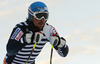 Andreas Romar of Finland testing skis before start of Audi FIS Alpine skiing World cup giant slalom race. Women giant slalom race of Audi FIS Alpine skiing World cup 2013-2014 was held on Saturday, 26th of October 2013 on Rettenbach glacier above Soelden, Austria.
