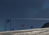 Race course of the first run of Audi FIS Alpine skiing World cup giant slalom race. Women giant slalom race of Audi FIS Alpine skiing World cup 2013-2014 was held on Saturday, 26th of October 2013 on Rettenbach glacier above Soelden, Austria.
