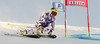 Anna Fenninger of Austria skiing during first run of Audi FIS Alpine skiing World cup giant slalom race. Women giant slalom race of Audi FIS Alpine skiing World cup 2013-2014 was held on Saturday, 26th of October 2013 on Rettenbach glacier above Soelden, Austria.
