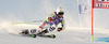 Viktoria Rebensburg of Germany skiing during first run of Audi FIS Alpine skiing World cup giant slalom race. Women giant slalom race of Audi FIS Alpine skiing World cup 2013-2014 was held on Saturday, 26th of October 2013 on Rettenbach glacier above Soelden, Austria.
