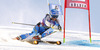 Frida Hansdotter of Sweden skiing during first run of Audi FIS Alpine skiing World cup giant slalom race. Women giant slalom race of Audi FIS Alpine skiing World cup 2013-2014 was held on Saturday, 26th of October 2013 on Rettenbach glacier above Soelden, Austria.
