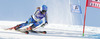 Sara Hector of Sweden skiing during first run of Audi FIS Alpine skiing World cup giant slalom race. Women giant slalom race of Audi FIS Alpine skiing World cup 2013-2014 was held on Saturday, 26th of October 2013 on Rettenbach glacier above Soelden, Austria.

