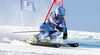 Kajsa Kling of Sweden skiing during first run of Audi FIS Alpine skiing World cup giant slalom race. Women giant slalom race of Audi FIS Alpine skiing World cup 2013-2014 was held on Saturday, 26th of October 2013 on Rettenbach glacier above Soelden, Austria.
