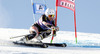 Sofija Novoselic of Croatia skiing during first run of Audi FIS Alpine skiing World cup giant slalom race. Women giant slalom race of Audi FIS Alpine skiing World cup 2013-2014 was held on Saturday, 26th of October 2013 on Rettenbach glacier above Soelden, Austria.
