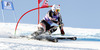 Sofija Novoselic of Croatia skiing during first run of Audi FIS Alpine skiing World cup giant slalom race. Women giant slalom race of Audi FIS Alpine skiing World cup 2013-2014 was held on Saturday, 26th of October 2013 on Rettenbach glacier above Soelden, Austria.

