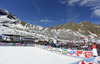 Spectator in finish area of the second run of Audi FIS Alpine skiing World cup giant slalom race. Women giant slalom race of Audi FIS Alpine skiing World cup 2013-2014 was held on Saturday, 26th of October 2013 on Rettenbach glacier above Soelden, Austria.
