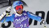 Maria Pietilae-Holmner of Sweden reacts in finish area of the second run of Audi FIS Alpine skiing World cup giant slalom race. Women giant slalom race of Audi FIS Alpine skiing World cup 2013-2014 was held on Saturday, 26th of October 2013 on Rettenbach glacier above Soelden, Austria.
