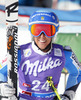 Maria Pietilae-Holmner of Sweden reacts in finish area of the second run of Audi FIS Alpine skiing World cup giant slalom race. Women giant slalom race of Audi FIS Alpine skiing World cup 2013-2014 was held on Saturday, 26th of October 2013 on Rettenbach glacier above Soelden, Austria.
