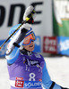 Jessica Lindell-Vikarby of Sweden reacts in finish area of the second run of Audi FIS Alpine skiing World cup giant slalom race. Women giant slalom race of Audi FIS Alpine skiing World cup 2013-2014 was held on Saturday, 26th of October 2013 on Rettenbach glacier above Soelden, Austria.

