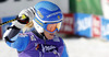 Jessica Lindell-Vikarby of Sweden reacts in finish area of the second run of Audi FIS Alpine skiing World cup giant slalom race. Women giant slalom race of Audi FIS Alpine skiing World cup 2013-2014 was held on Saturday, 26th of October 2013 on Rettenbach glacier above Soelden, Austria.
