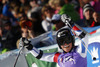Winner Lara Gut of Switzerland reacts in finish area of the second run of Audi FIS Alpine skiing World cup giant slalom race. Women giant slalom race of Audi FIS Alpine skiing World cup 2013-2014 was held on Saturday, 26th of October 2013 on Rettenbach glacier above Soelden, Austria.
