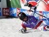 Winner Lara Gut of Switzerland reacts in finish area of the second run of Audi FIS Alpine skiing World cup giant slalom race. Women giant slalom race of Audi FIS Alpine skiing World cup 2013-2014 was held on Saturday, 26th of October 2013 on Rettenbach glacier above Soelden, Austria.
