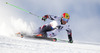 Marcel Hirscher of Austria skiing during first run of men Audi FIS Alpine skiing World cup giant slalom race. Men giant slalom race of Audi FIS Alpine skiing World cup 2013-2014 was held on Sunday, 27th of October 2013 on Rettenbach glacier above Soelden, Austria.
