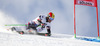 Marcel Hirscher of Austria skiing during first run of men Audi FIS Alpine skiing World cup giant slalom race. Men giant slalom race of Audi FIS Alpine skiing World cup 2013-2014 was held on Sunday, 27th of October 2013 on Rettenbach glacier above Soelden, Austria.
