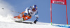 Aksel Lund Svindal of Norway skiing during first run of men Audi FIS Alpine skiing World cup giant slalom race. Men giant slalom race of Audi FIS Alpine skiing World cup 2013-2014 was held on Sunday, 27th of October 2013 on Rettenbach glacier above Soelden, Austria.
