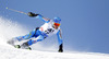 Andre Myhrer of Sweden skiing during first run of men Audi FIS Alpine skiing World cup giant slalom race. Men giant slalom race of Audi FIS Alpine skiing World cup 2013-2014 was held on Sunday, 27th of October 2013 on Rettenbach glacier above Soelden, Austria.

