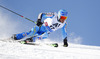 Andre Myhrer of Sweden skiing during first run of men Audi FIS Alpine skiing World cup giant slalom race. Men giant slalom race of Audi FIS Alpine skiing World cup 2013-2014 was held on Sunday, 27th of October 2013 on Rettenbach glacier above Soelden, Austria.
