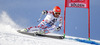 Cyprien Richard of France skiing during first run of men Audi FIS Alpine skiing World cup giant slalom race. Men giant slalom race of Audi FIS Alpine skiing World cup 2013-2014 was held on Sunday, 27th of October 2013 on Rettenbach glacier above Soelden, Austria.
